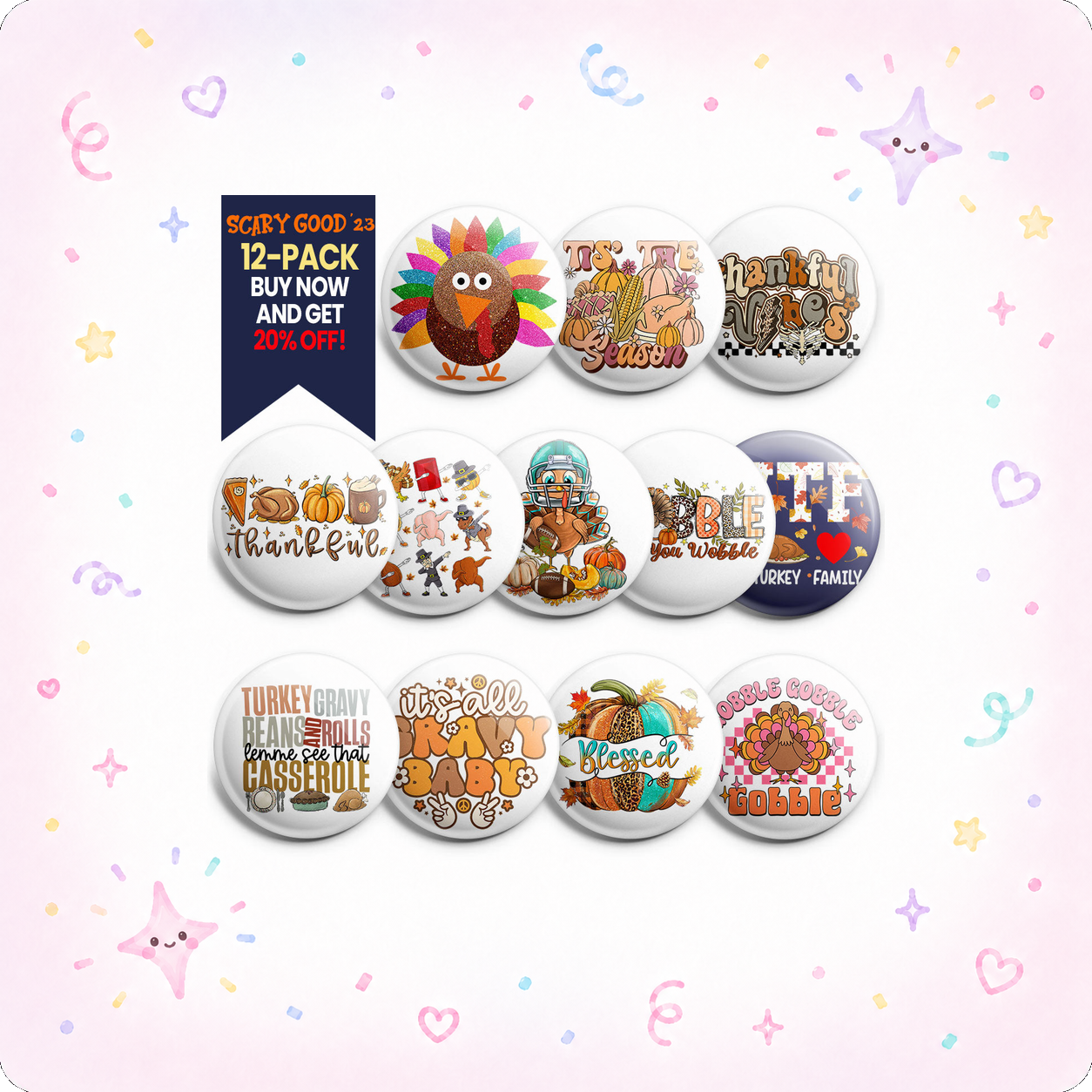 Thanksgiving Totality Topper 12-Pack (Save 20%) - - Topperswap