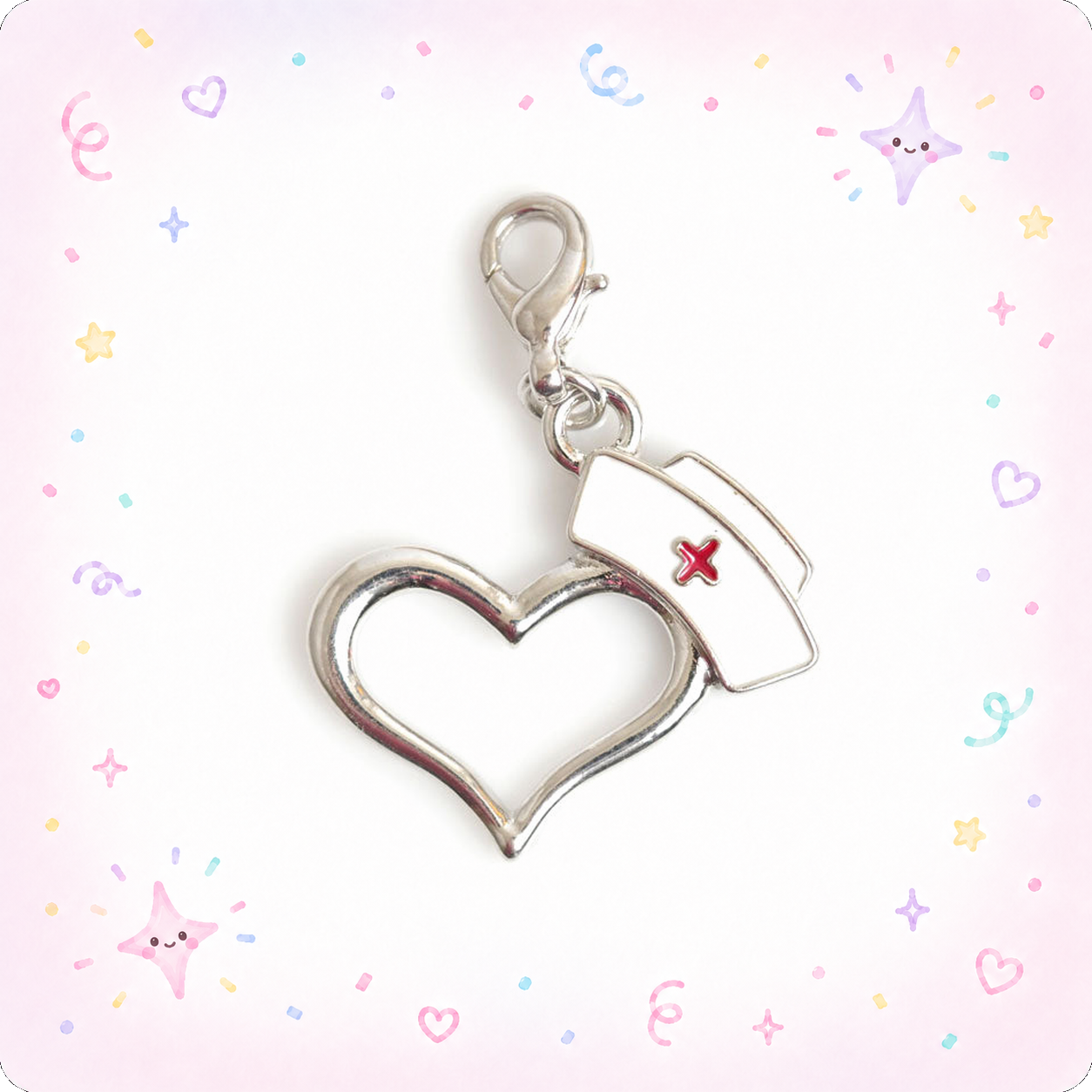 Nurse Hat Badge Reel Pendant Add-on - - Topperswap