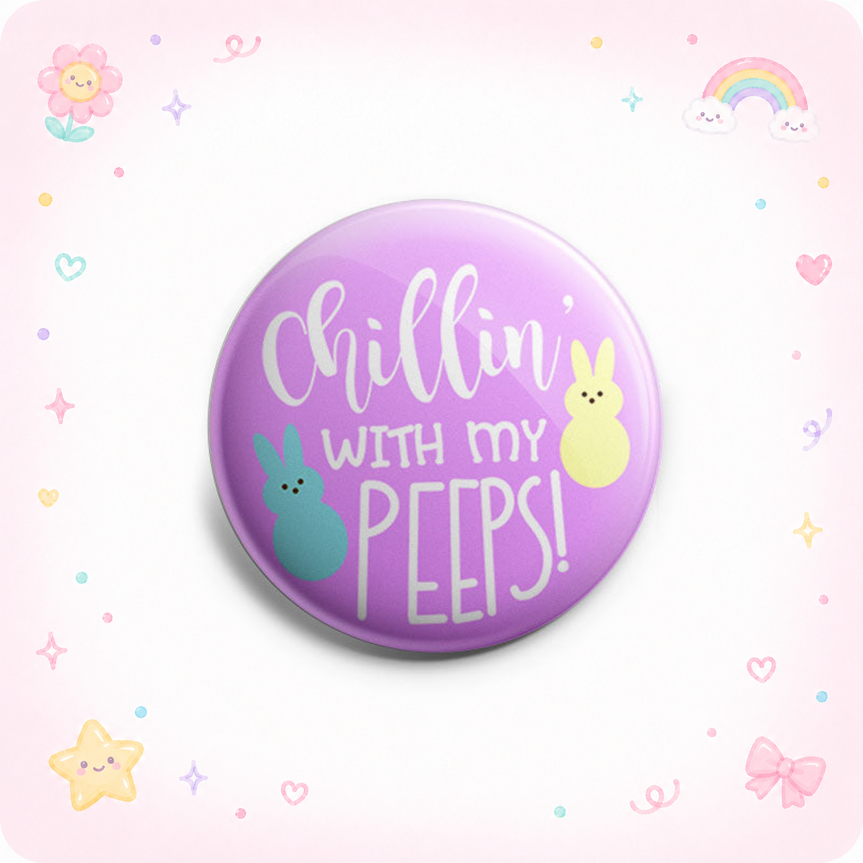 Chillin With My Peeps - Pink Topper - - Topperswap
