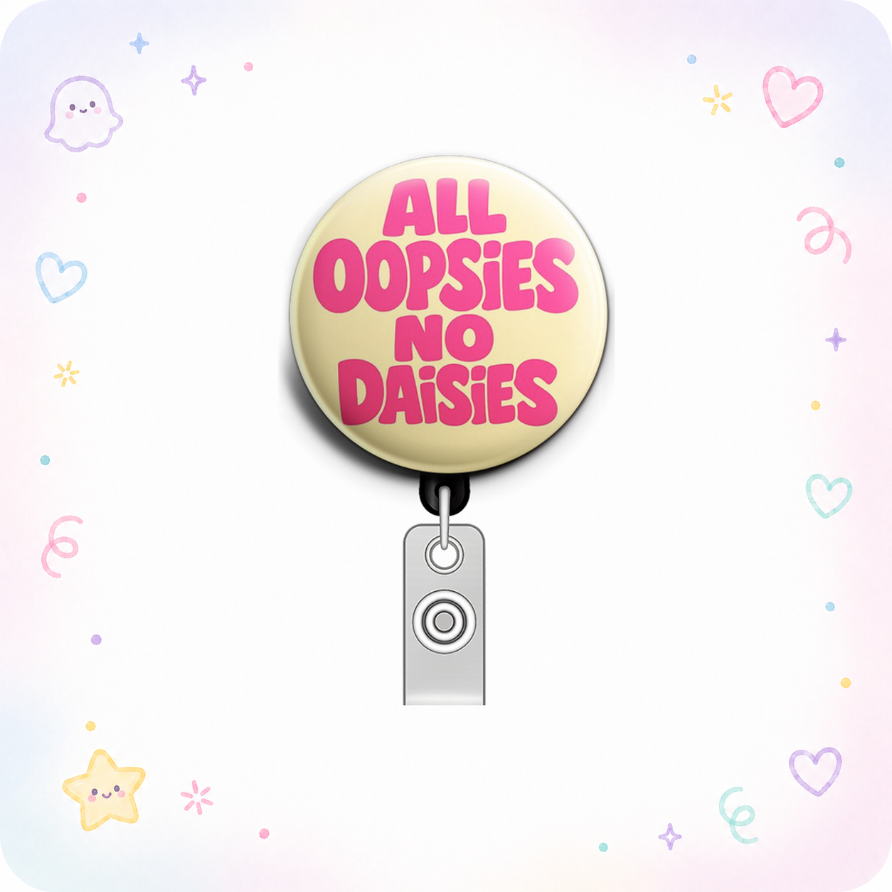 Oopsie Overlord Swapfinity Retractable ID Badge Reel - - Topperswap