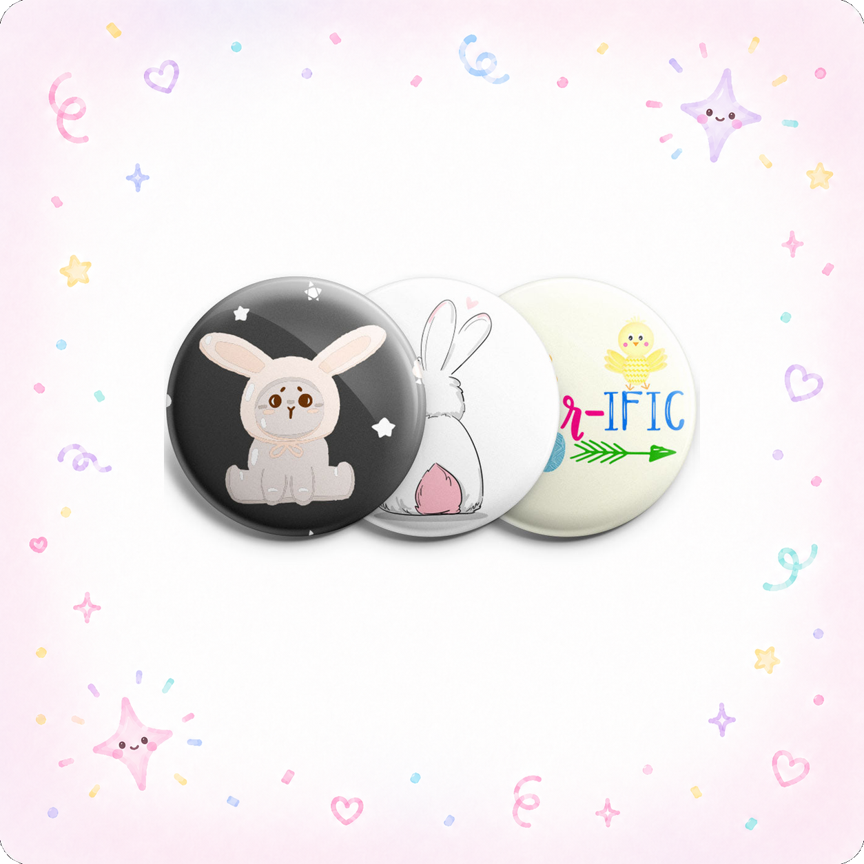 Fuzzy Friends Easter 3-Pack - - Topperswap