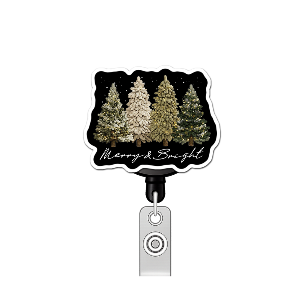 Merry & Bright Maestro Pop Topper Swapfinity Retractable ID Badge Reel - - Topperswap