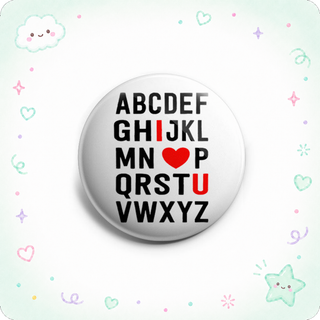 I Love U Alphabet Topper - Vault