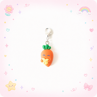 Cuddly Carrot Badge Reel Add-on