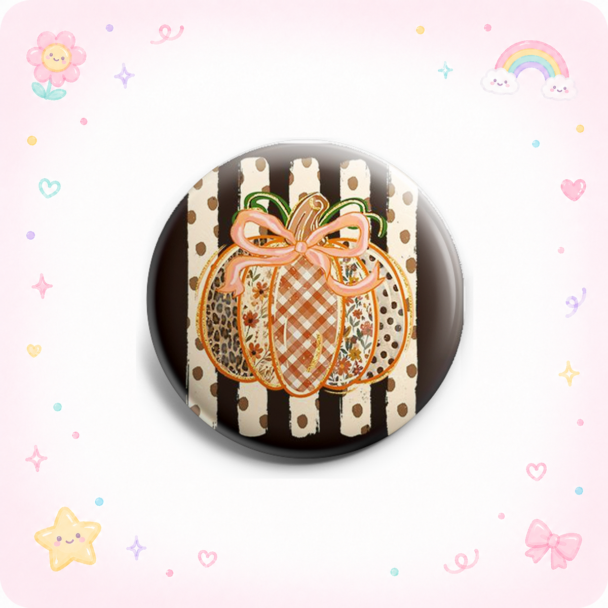 Patchwork Pumpkin Topper - - Topperswap