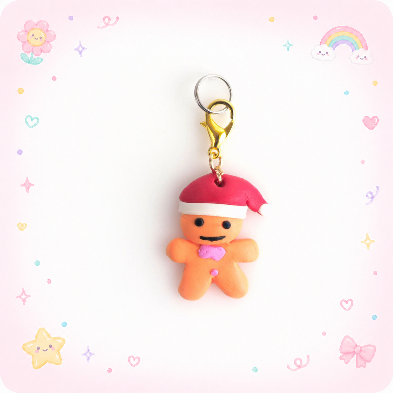 Ginger Bread Cookie Charm Badge Reel Add-on - Vault - - Topperswap