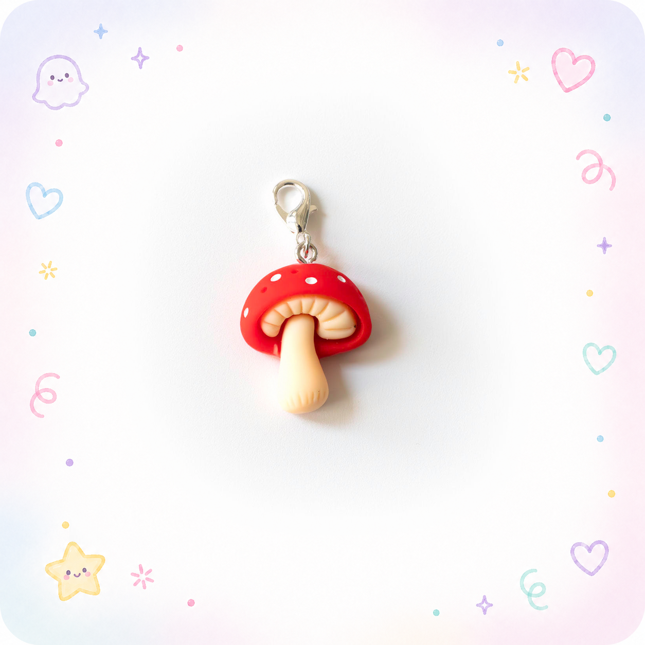 Ruby Toadstool Treasure Swapfinity Charm Add-on - - Topperswap