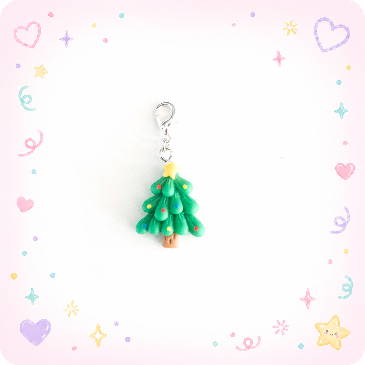 Lighted Christmas Tree Charm Badge Reel Add-on - - Topperswap