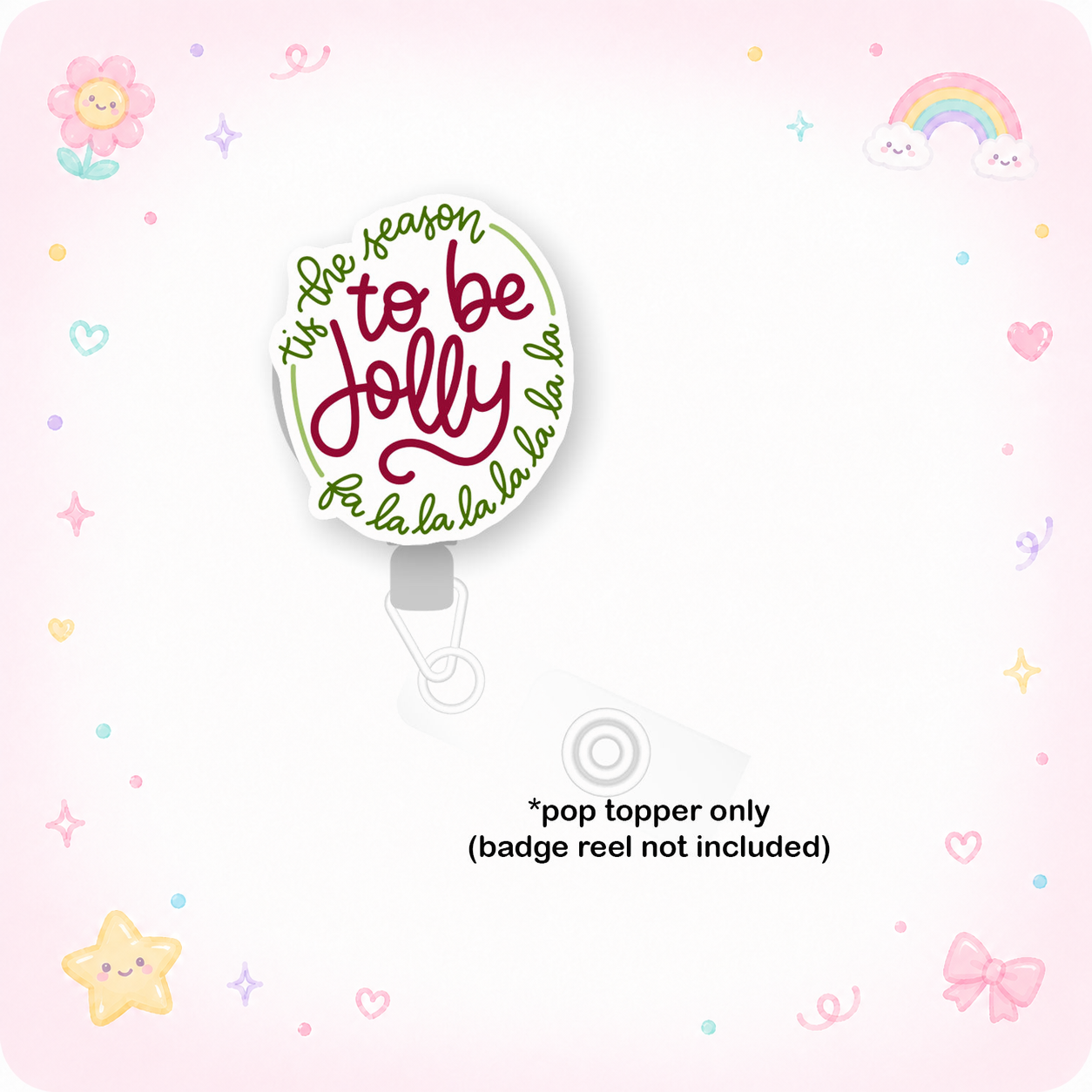 Tis the Season Jolly Pop Topper - - Topperswap