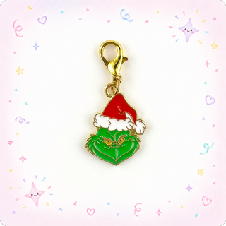 Grinchy Grin Charm Swapfinity Badge Reel Add-on