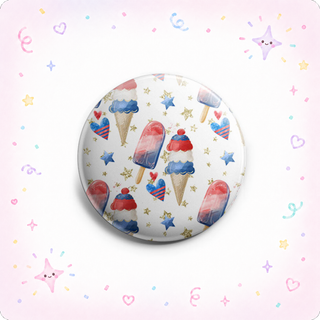 Stars, Hearts, and Ice Cream USA Topper