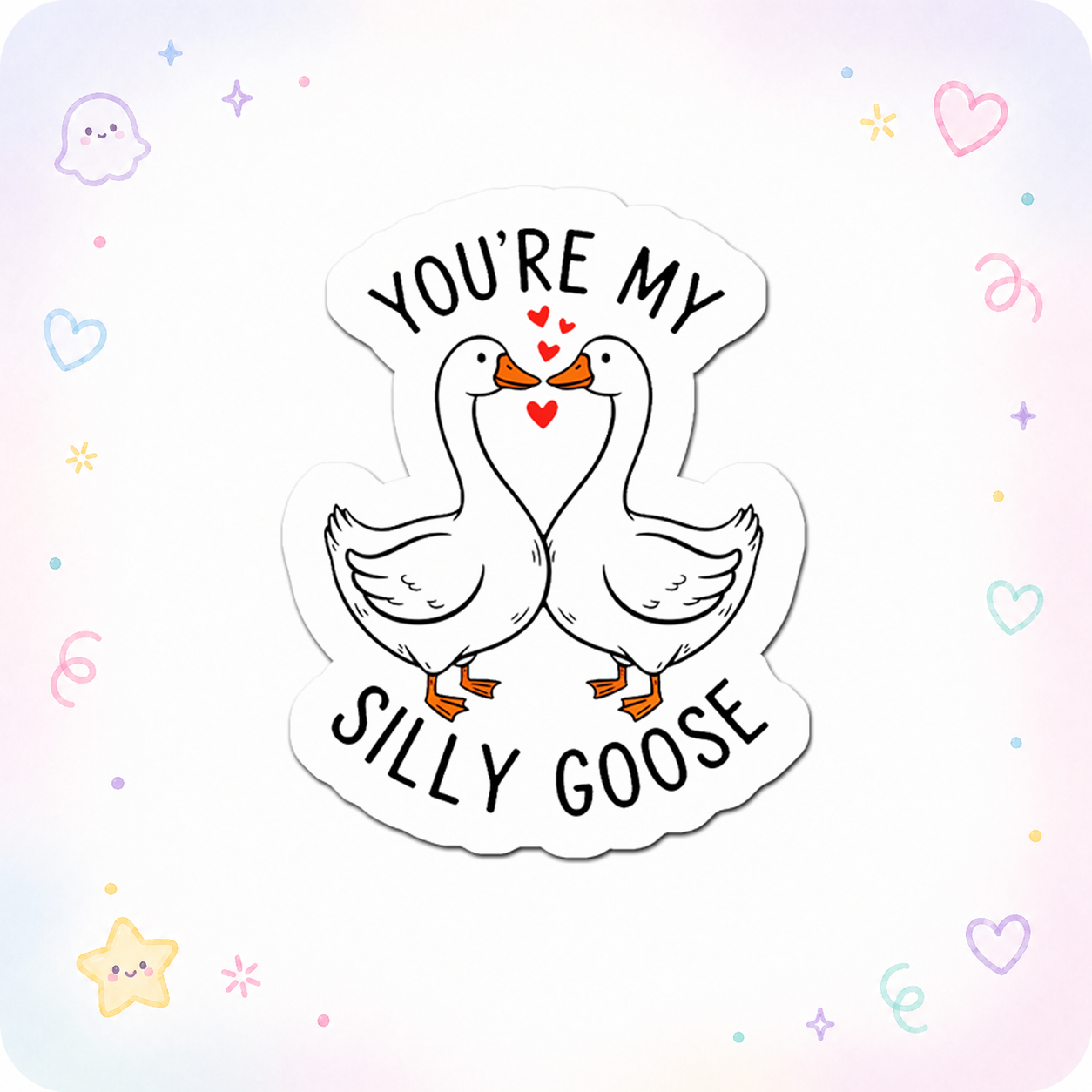 Silly Goose Whisperer Sticker - - Topperswap