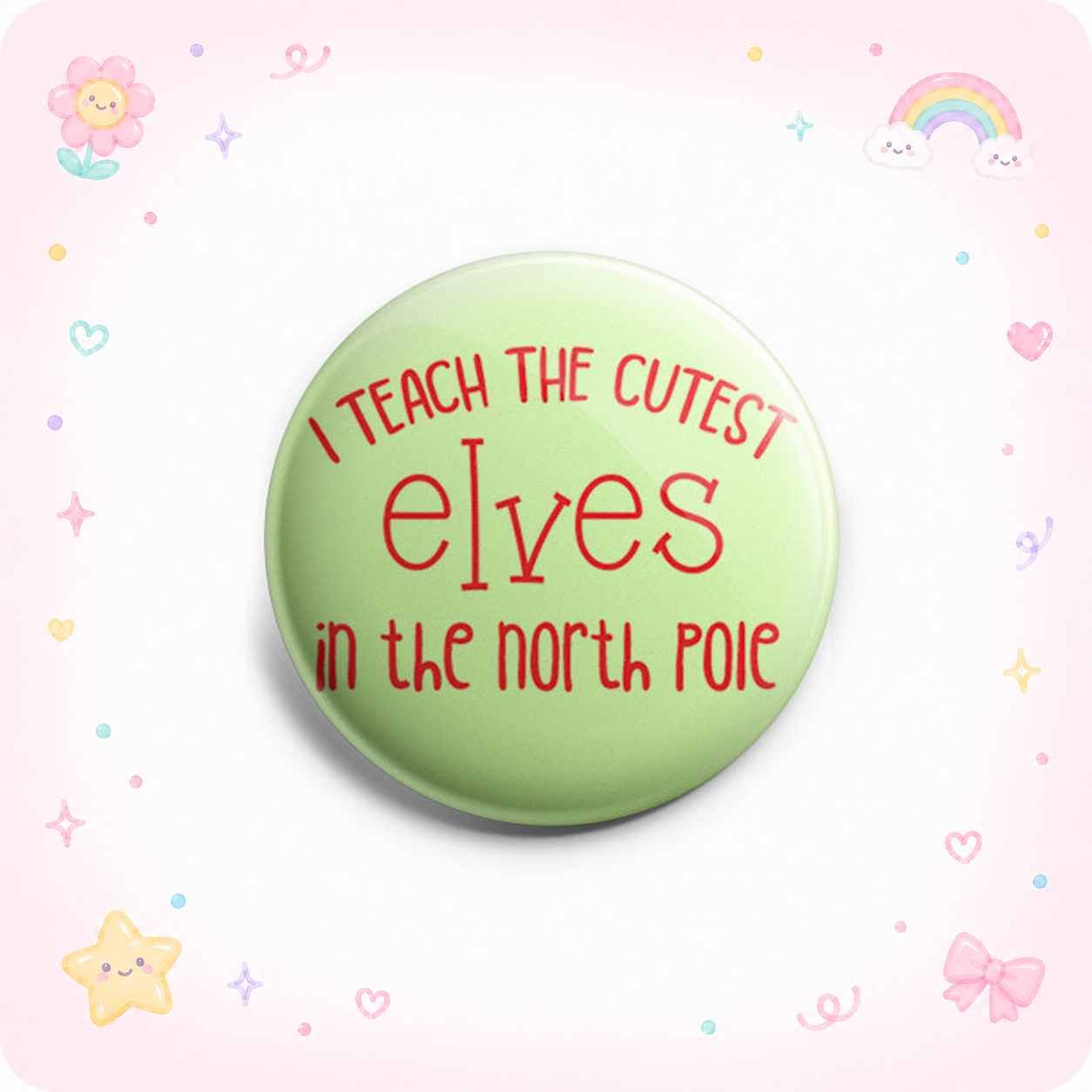 I Teach the Cutest Elves in the North Pole Topper - Vault - - Topperswap