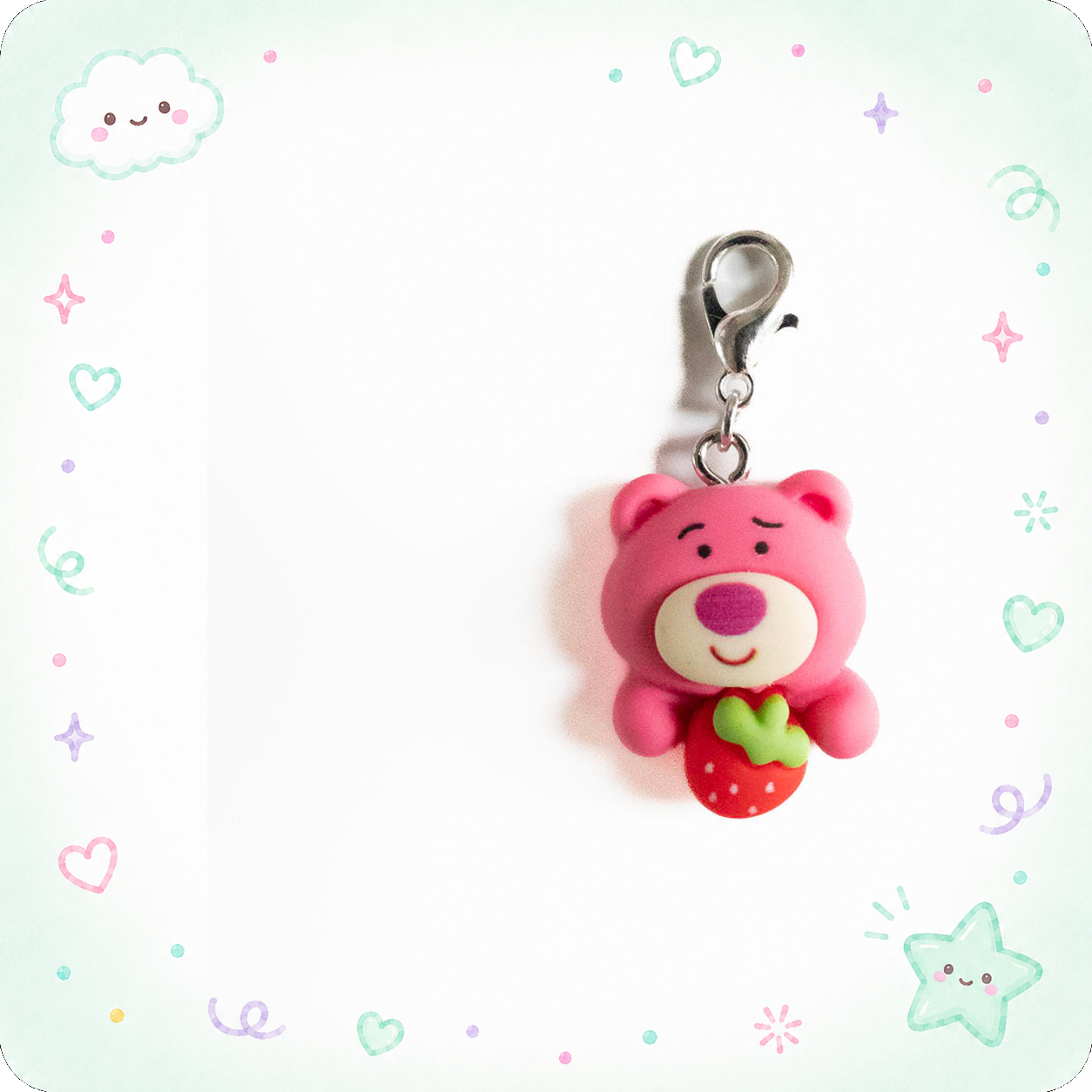 Beary Bliss Badge Reel Charm - Limited Edition - - Topperswap