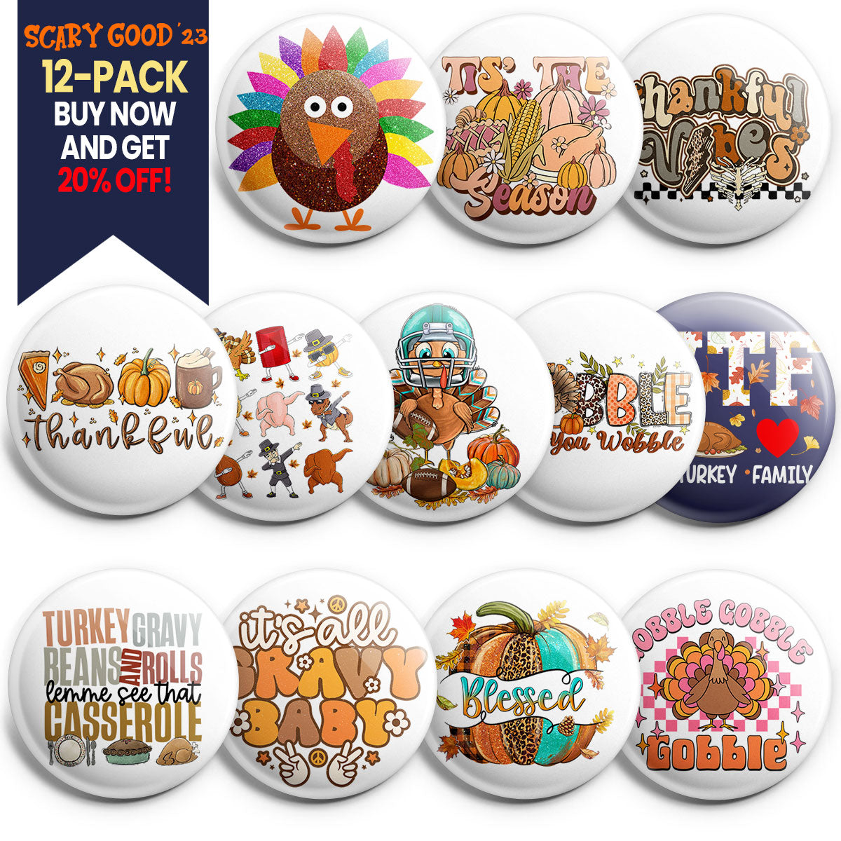 Thanksgiving Totality Topper 12-Pack (Save 20%) - - Topperswap