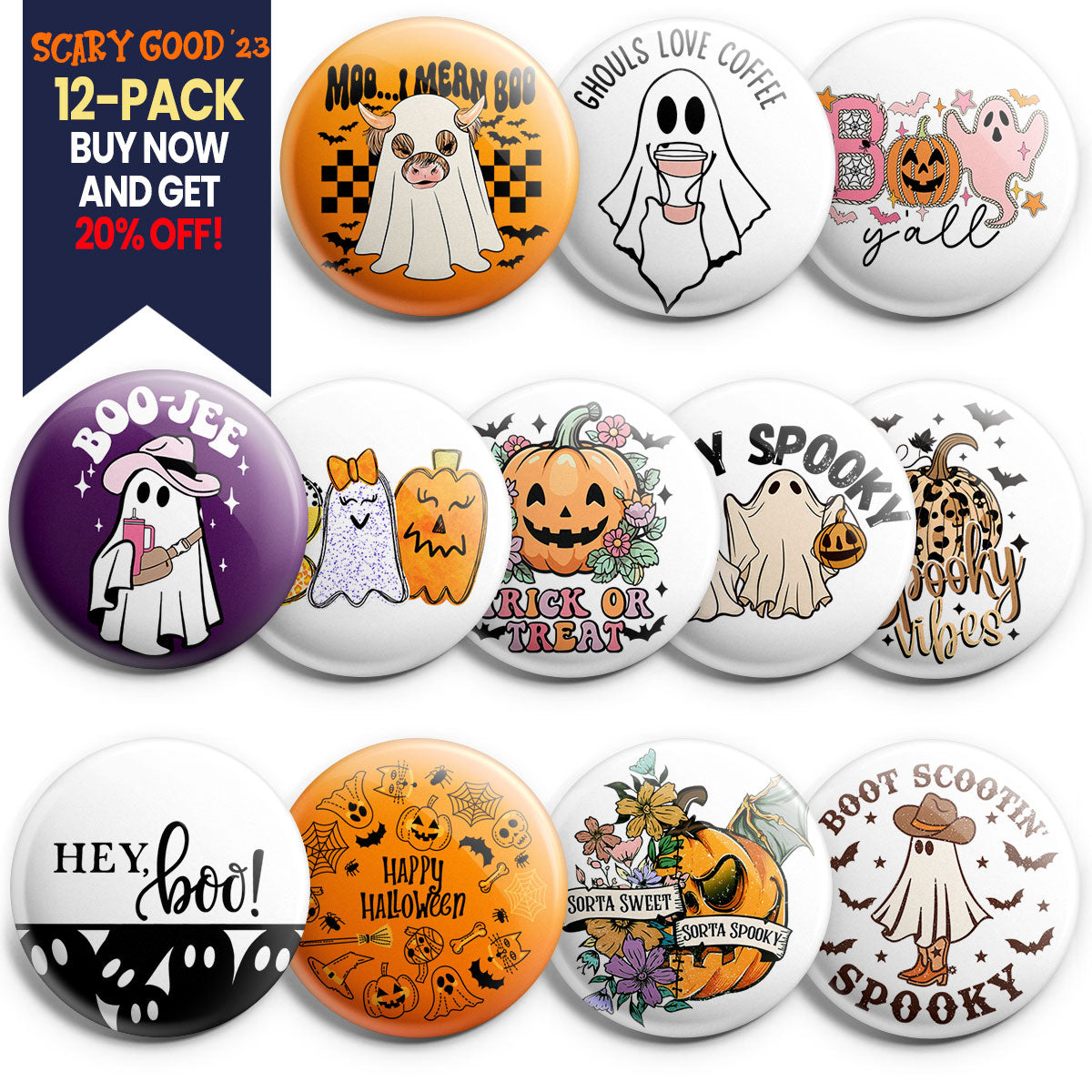 Scary Good Spooks Topper 12-Pack (Save 20%) - - Topperswap