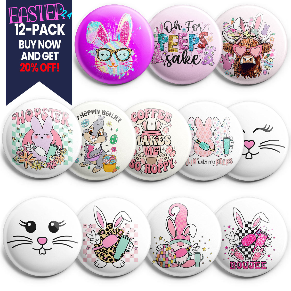 Ultimate Easter Extravaganza Topper 12-Pack - Classic Shine - Topperswap