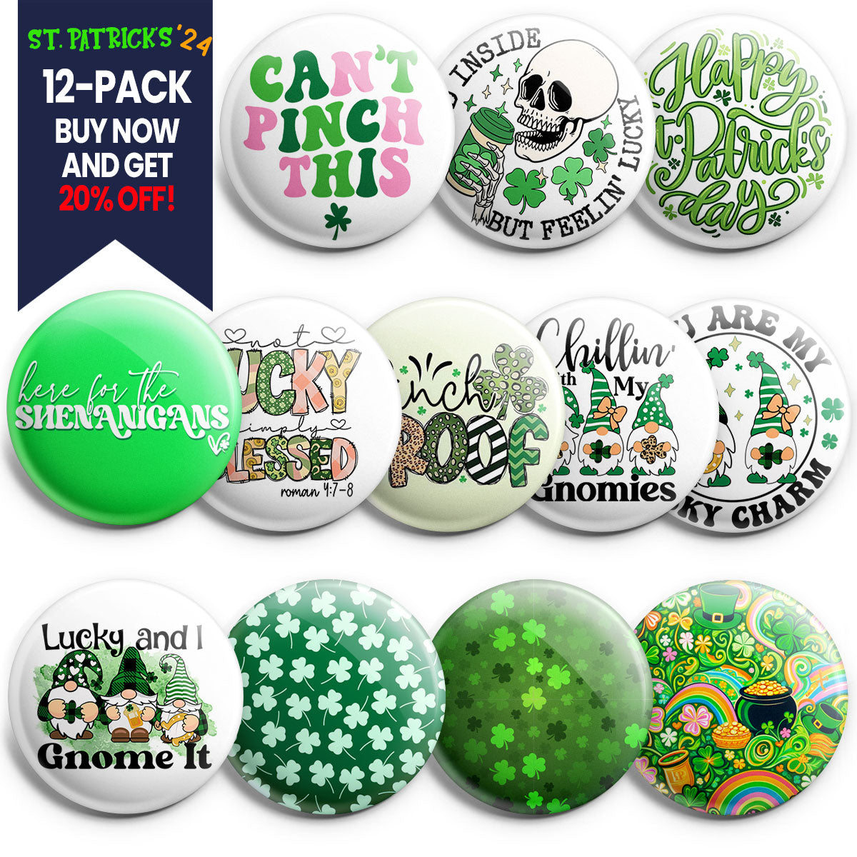 Ultimate St. Patrick's Topper 12-Pack (Save 20%) - - Topperswap