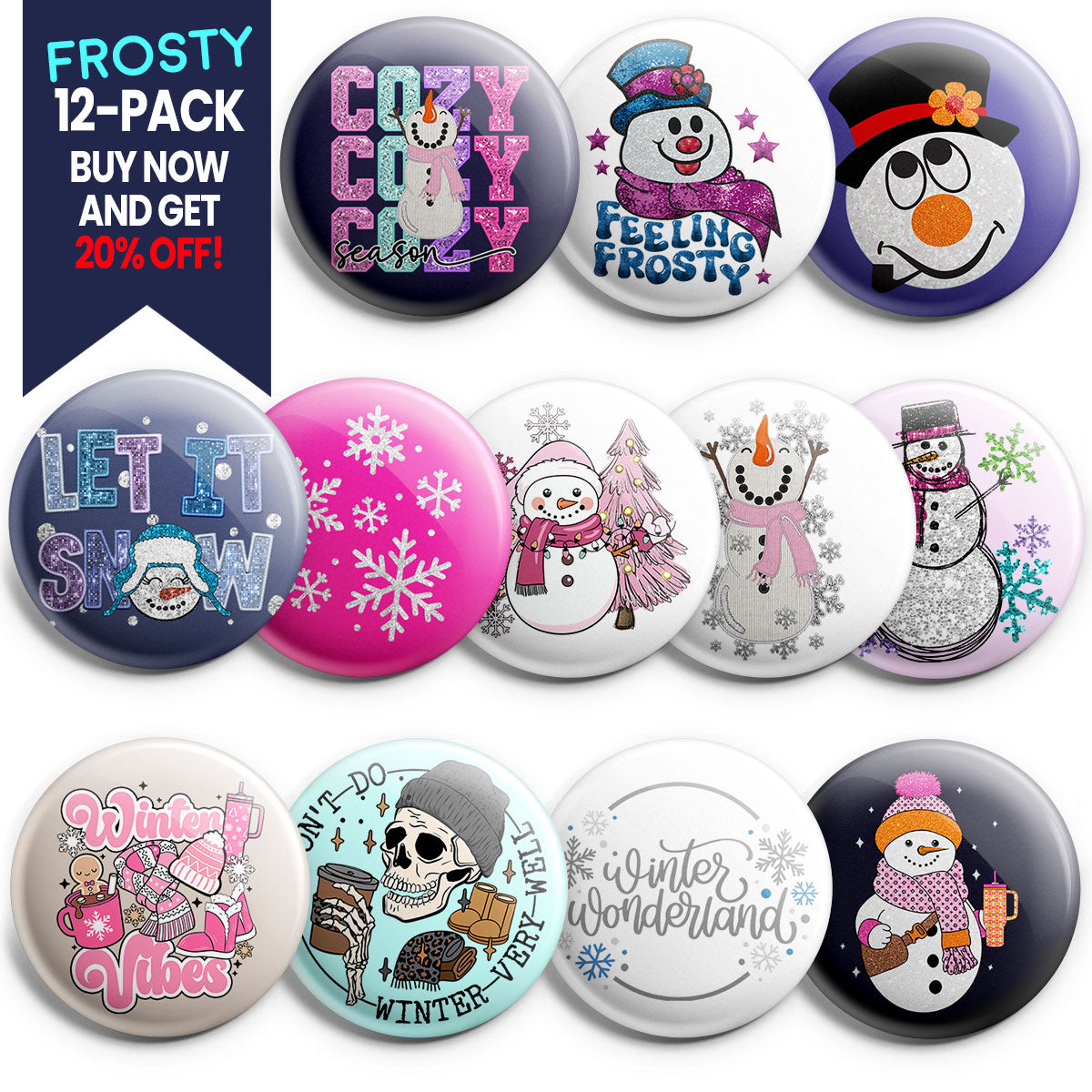 Winter Wonderland Topper 12-Pack (Save 20%) - - Topperswap
