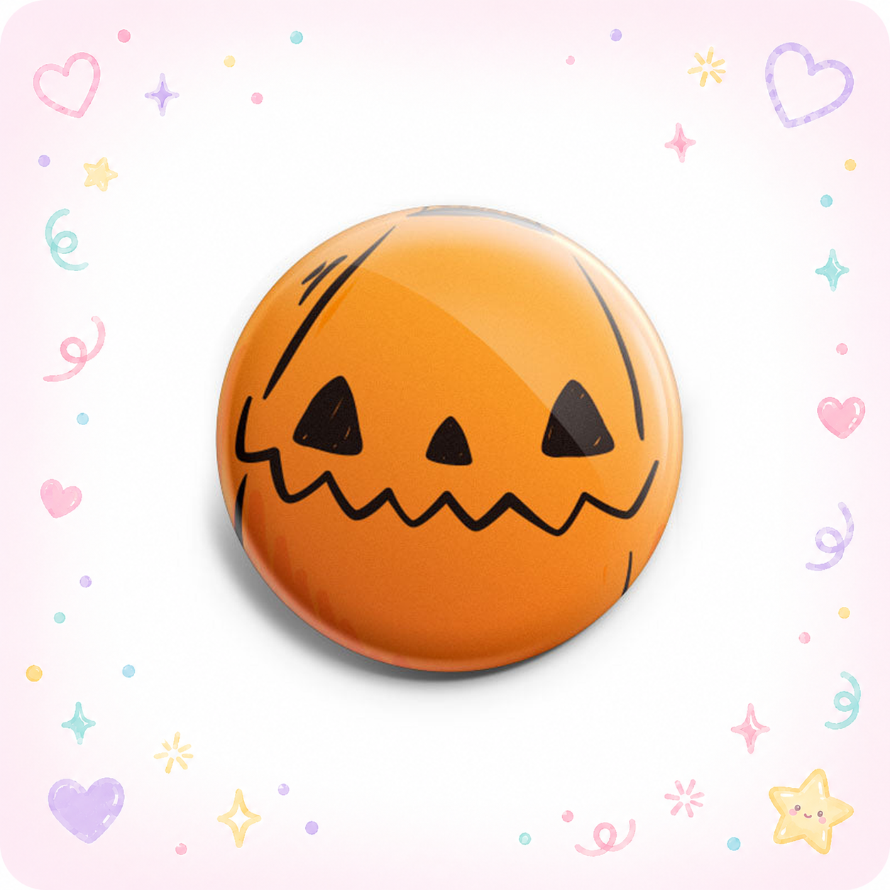 Zig Zag Pumpkin Mouth Topper - - Topperswap