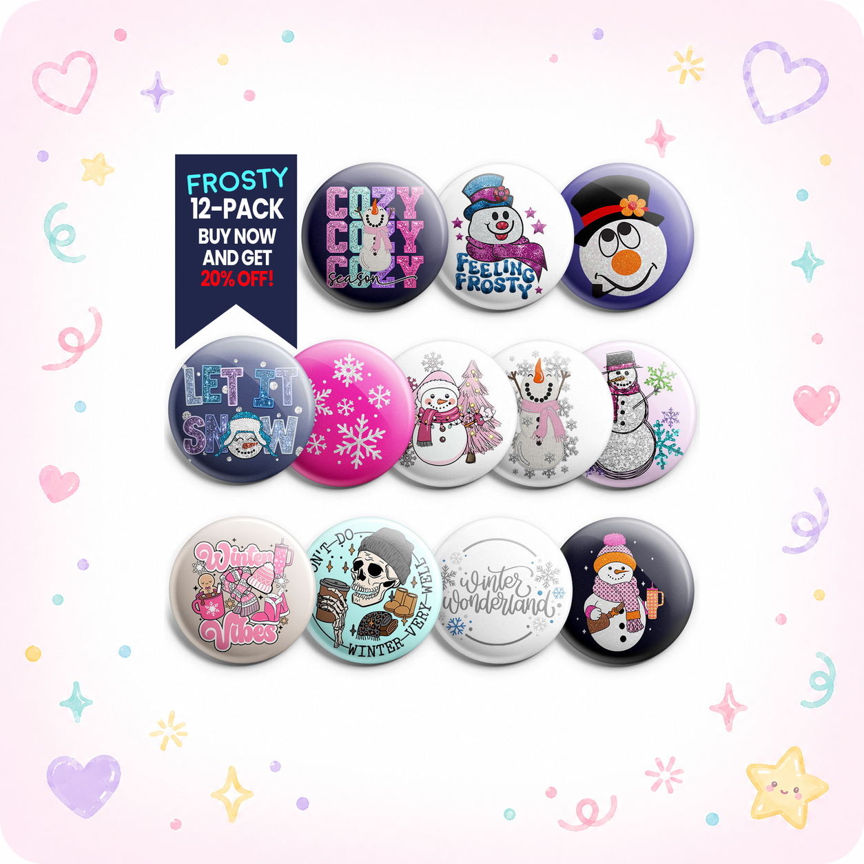 Winter Wonderland Topper 12-Pack (Save 20%) - - Topperswap