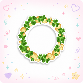 Lucky Shamrock's & Gold Swapfinity Swapper Frame