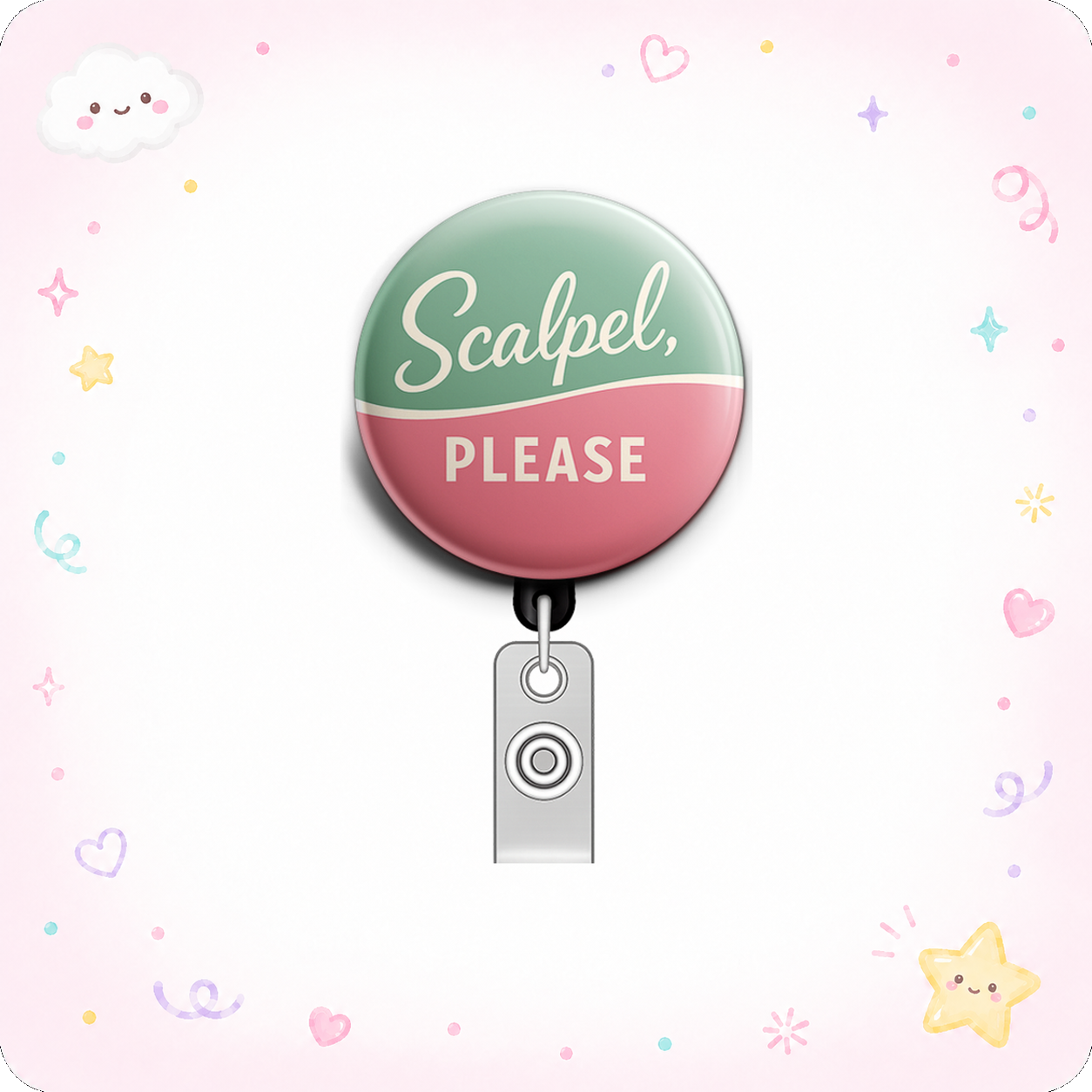 Scalpel, Please Swapfinity Retractable ID Badge Reel - - Topperswap