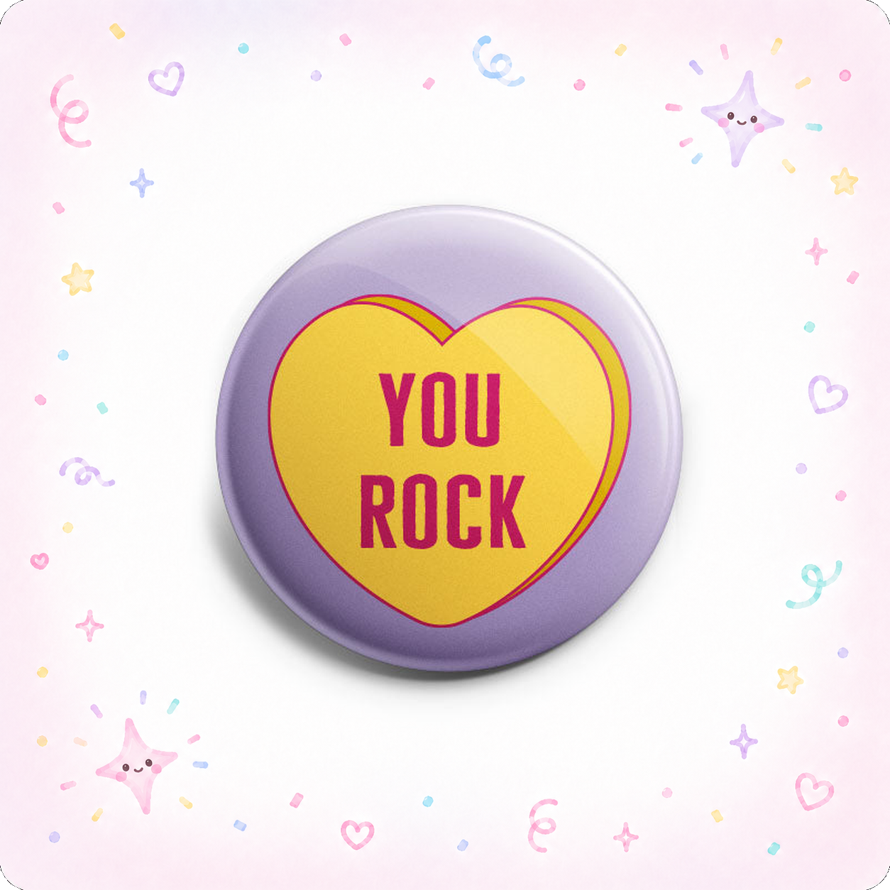 You Rock Heart Topper - - Topperswap