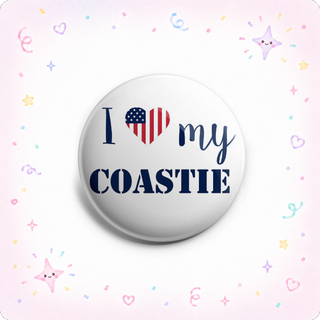 I Love My Coastie Topper