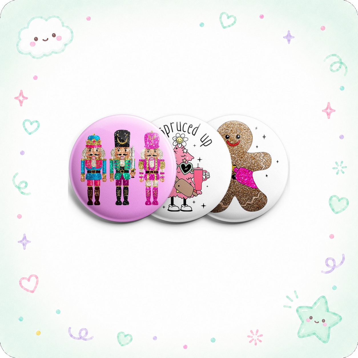 Nutcracker & Sweet Treats Topper 3-Pack (Save 5%) - - Topperswap