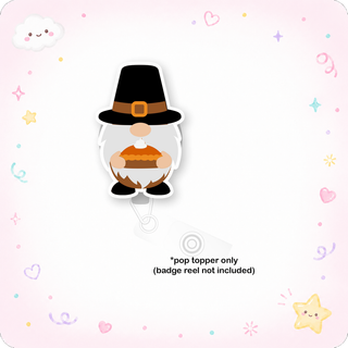 Pumpkin Pie Gnome Pop Topper