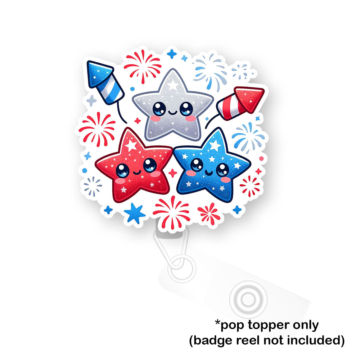 Patriotic Stars Pop Topper - - Topperswap