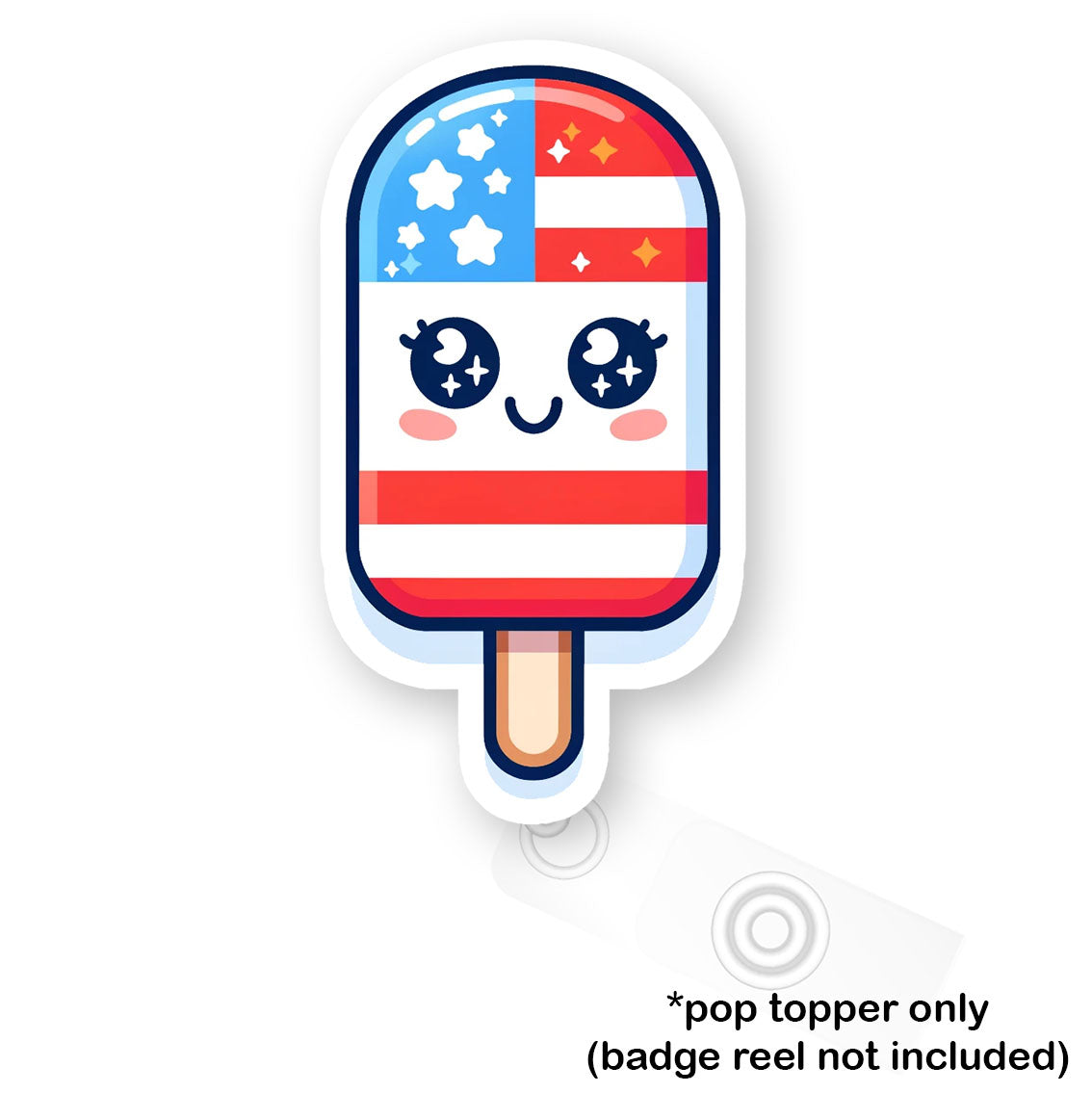 Patriotic Ice Pop Pop Topper - - Topperswap