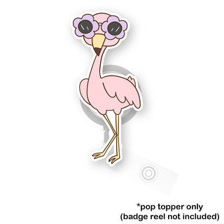 Flower Power Flamingo Pop Topper