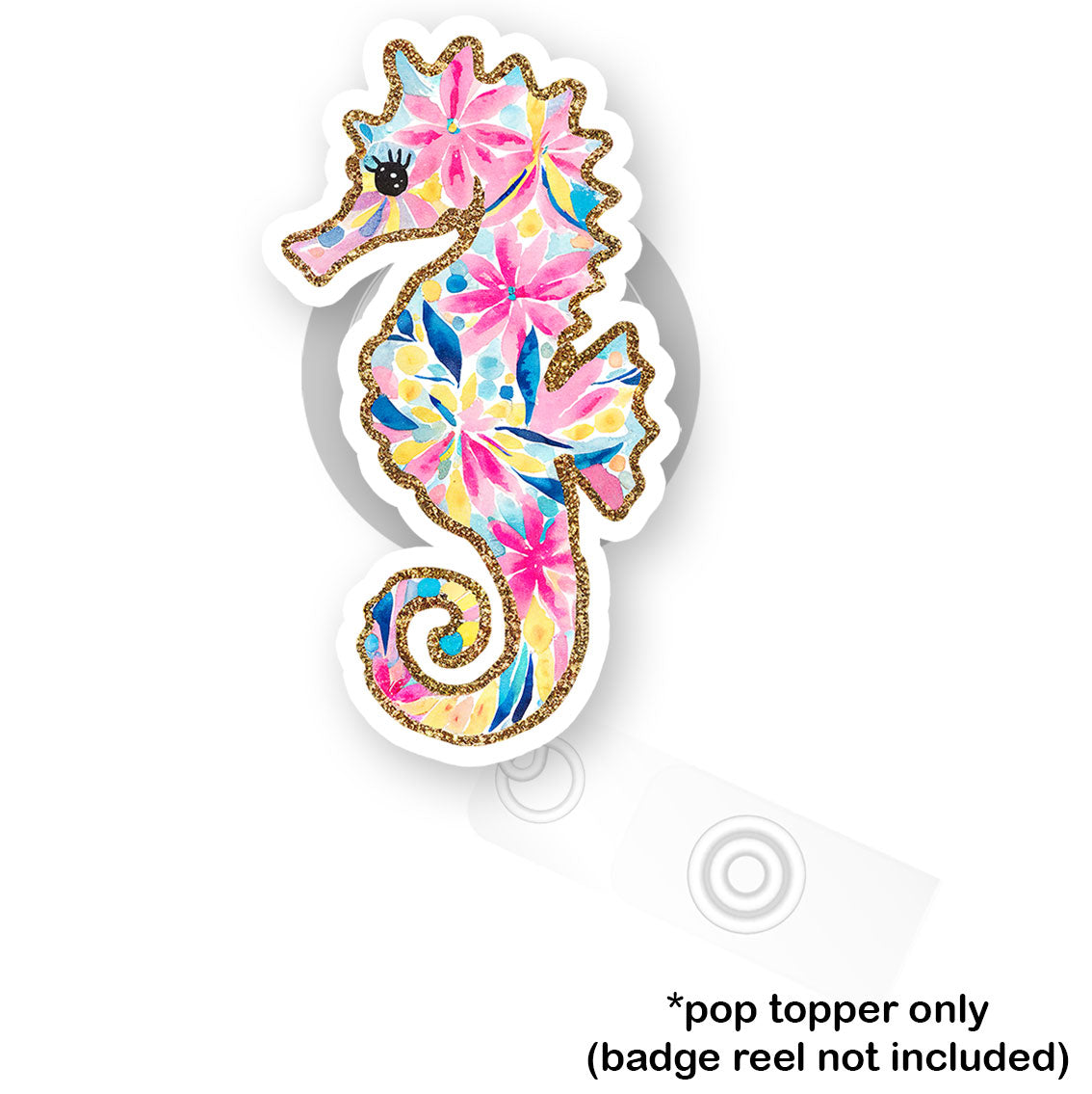 Sea You Sparkle Seahorse Pop Topper - - Topperswap