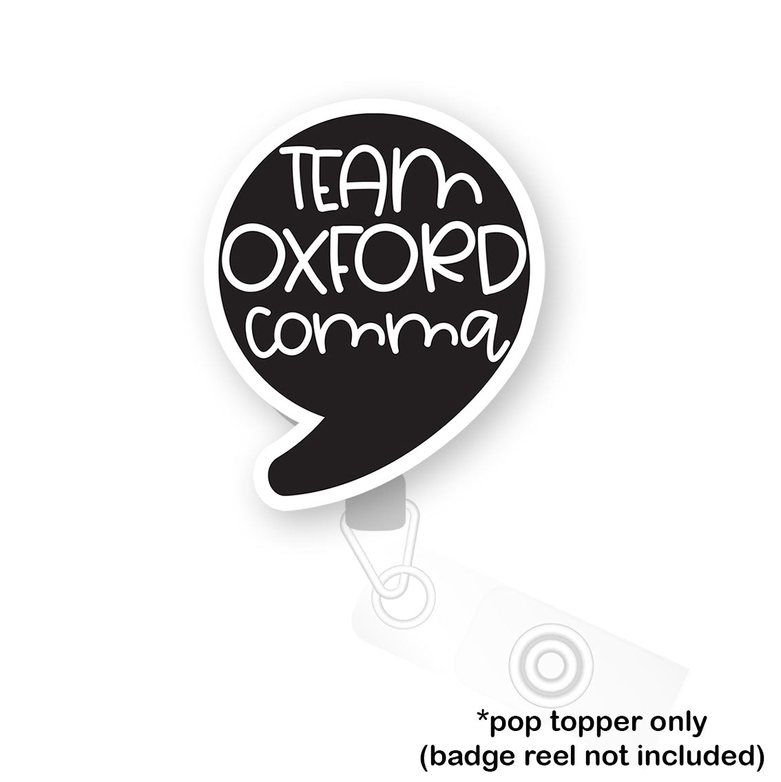 Oxford Comma Enthusiast Pop Topper - - Topperswap