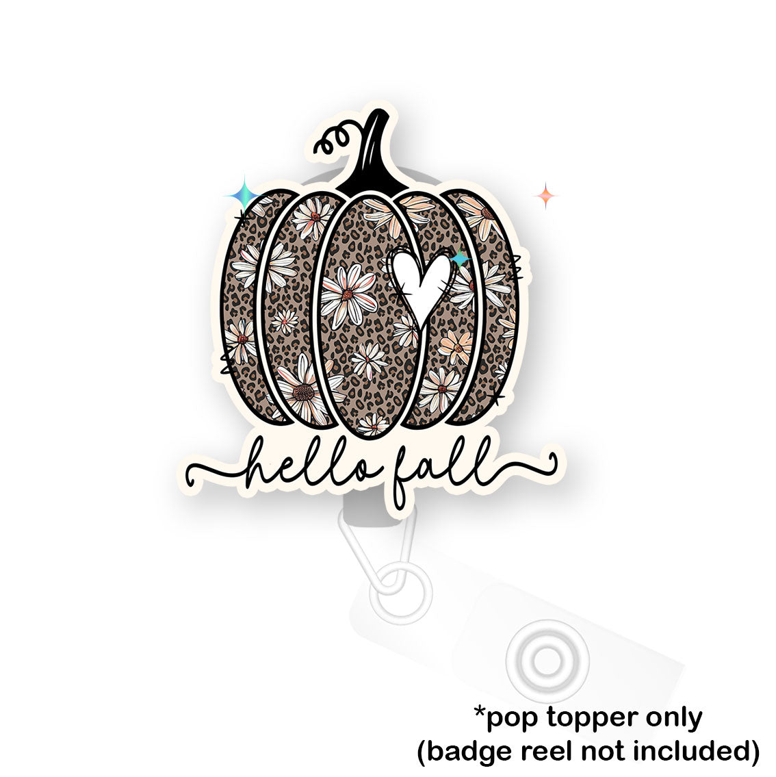 Leopard Pumpkin Pop Topper - - Topperswap