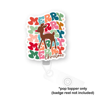 Merry & Bright Reindeer Pop Topper