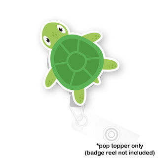Serene Sea Turtle Pop Topper