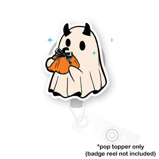 Pumpkin Treat Ghost Pop Topper