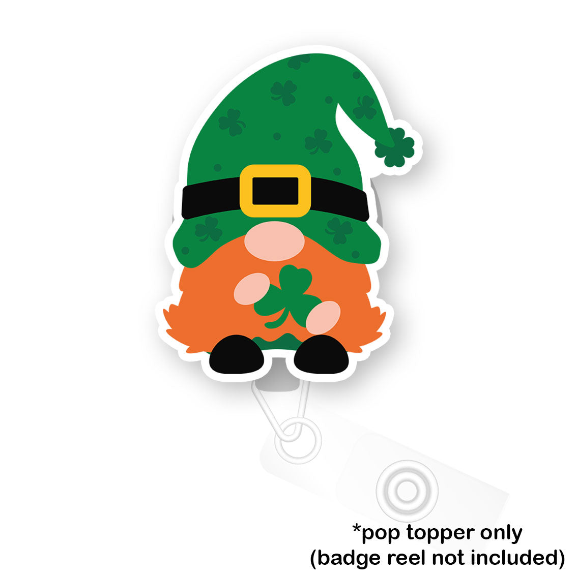 Happy St. Patrick’s Gnome Shamrock Pop Topper - - Topperswap