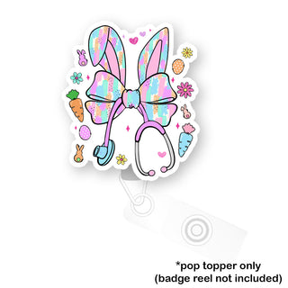 Easter Bunny Nurse Pop Topper
