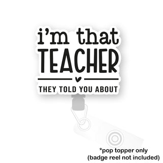 That Teacher Pop Topper