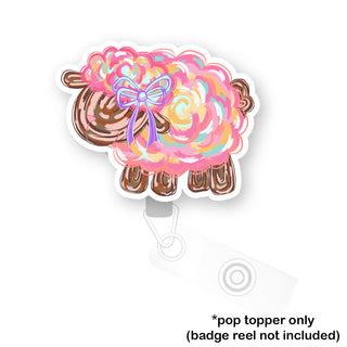 Pastel Swirl Sheep Pop Topper
