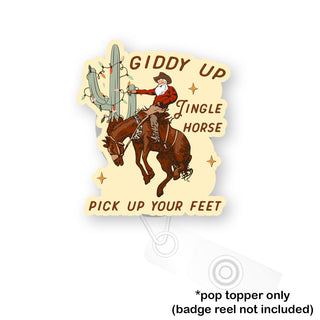 Giddy Up Christmas Cowboy Pop Topper