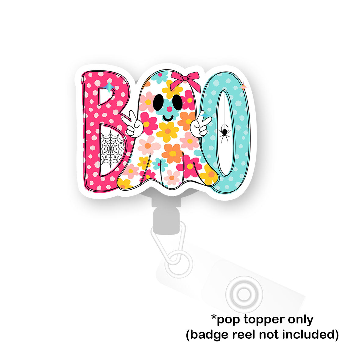 Groovy Flower Boo Pop Topper - - Topperswap
