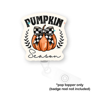 Buffalo Check Pumpkin Pop Topper
