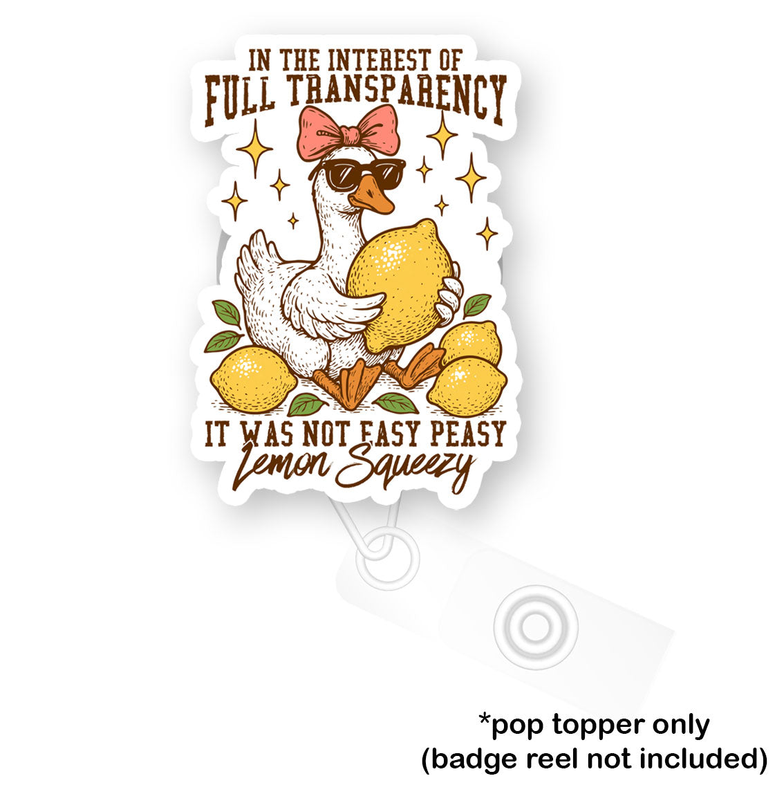 Not Easy Peasy Pop Topper - Flex - Matte - Topperswap