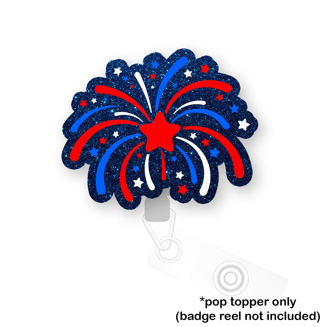 4th of July Fireworks Frenzy Pop Topper - Flex - Matte - Topperswap
