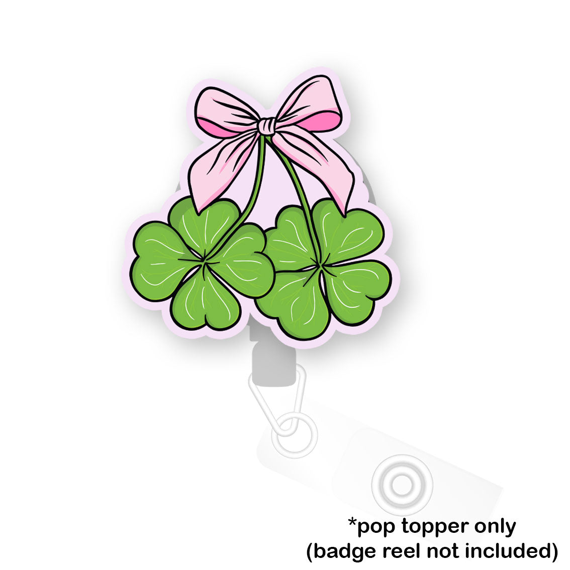 Shamrock Bow Pop Topper - - Topperswap